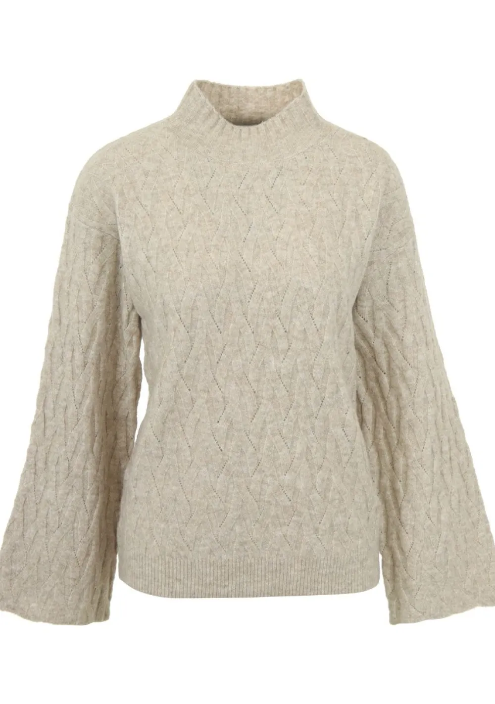 Sweaters|Truien>AIMEE THE LABEL SWEATER Beige
