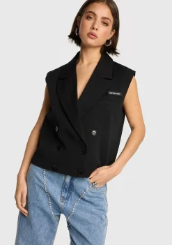 Gilets|Blazers & Jasjes>ALIX THE LABEL GILET Zwart