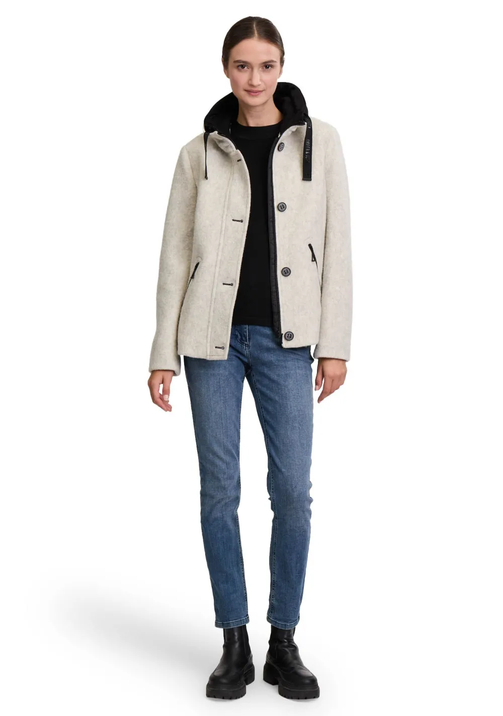 Jassen>AMBER AND JUNE JAS Grijs