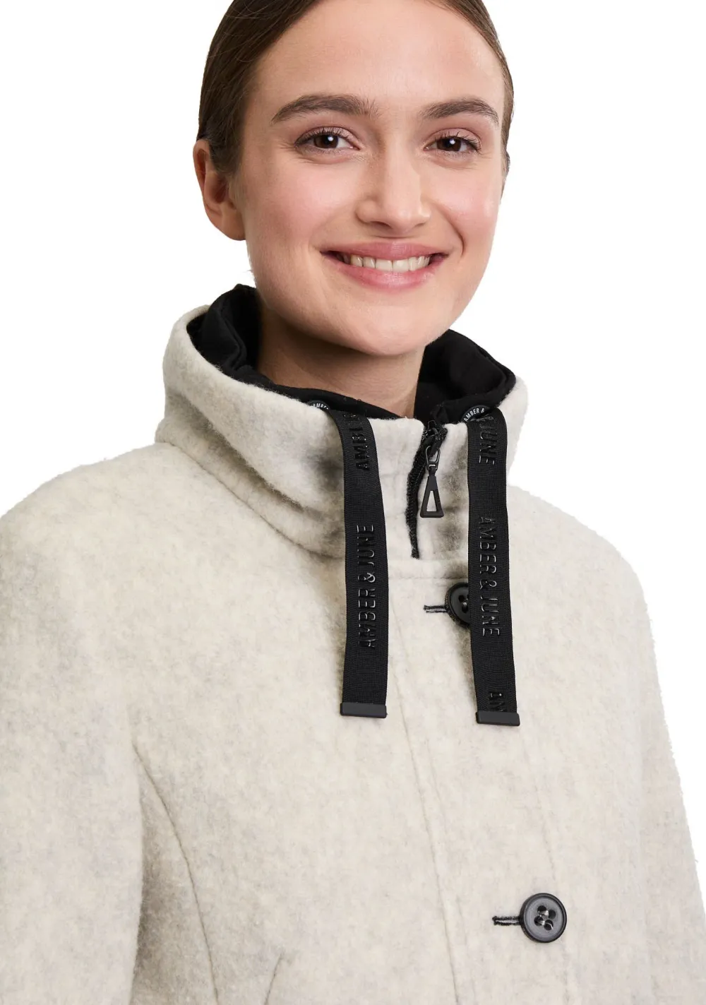 Jassen>AMBER AND JUNE JAS Grijs