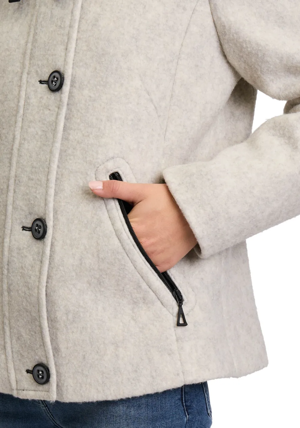 Jassen>AMBER AND JUNE JAS Grijs