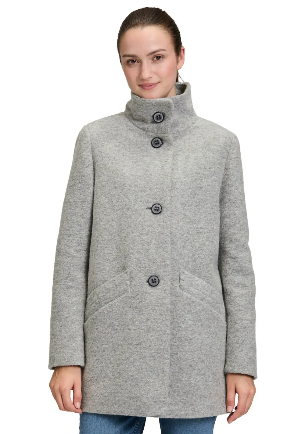 Winterjassen|Jassen>AMBER AND JUNE MANTEL Grijs