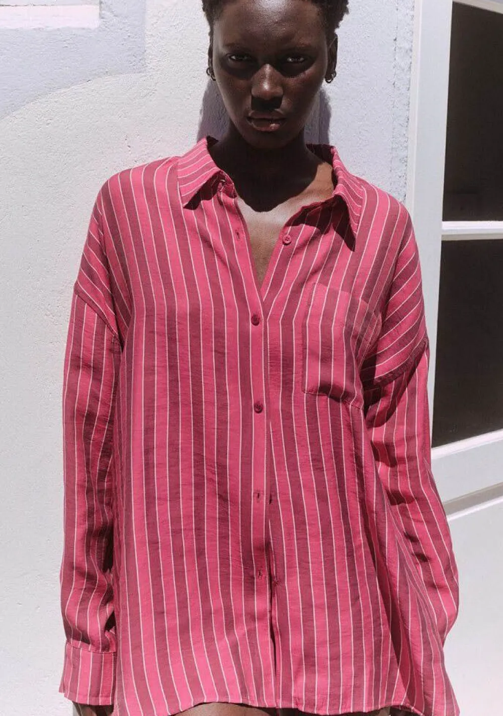 Blouses>AMERICAN VINTAGE BLOUSE Roze