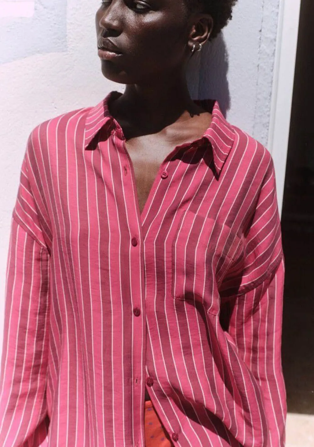 Blouses>AMERICAN VINTAGE BLOUSE Roze