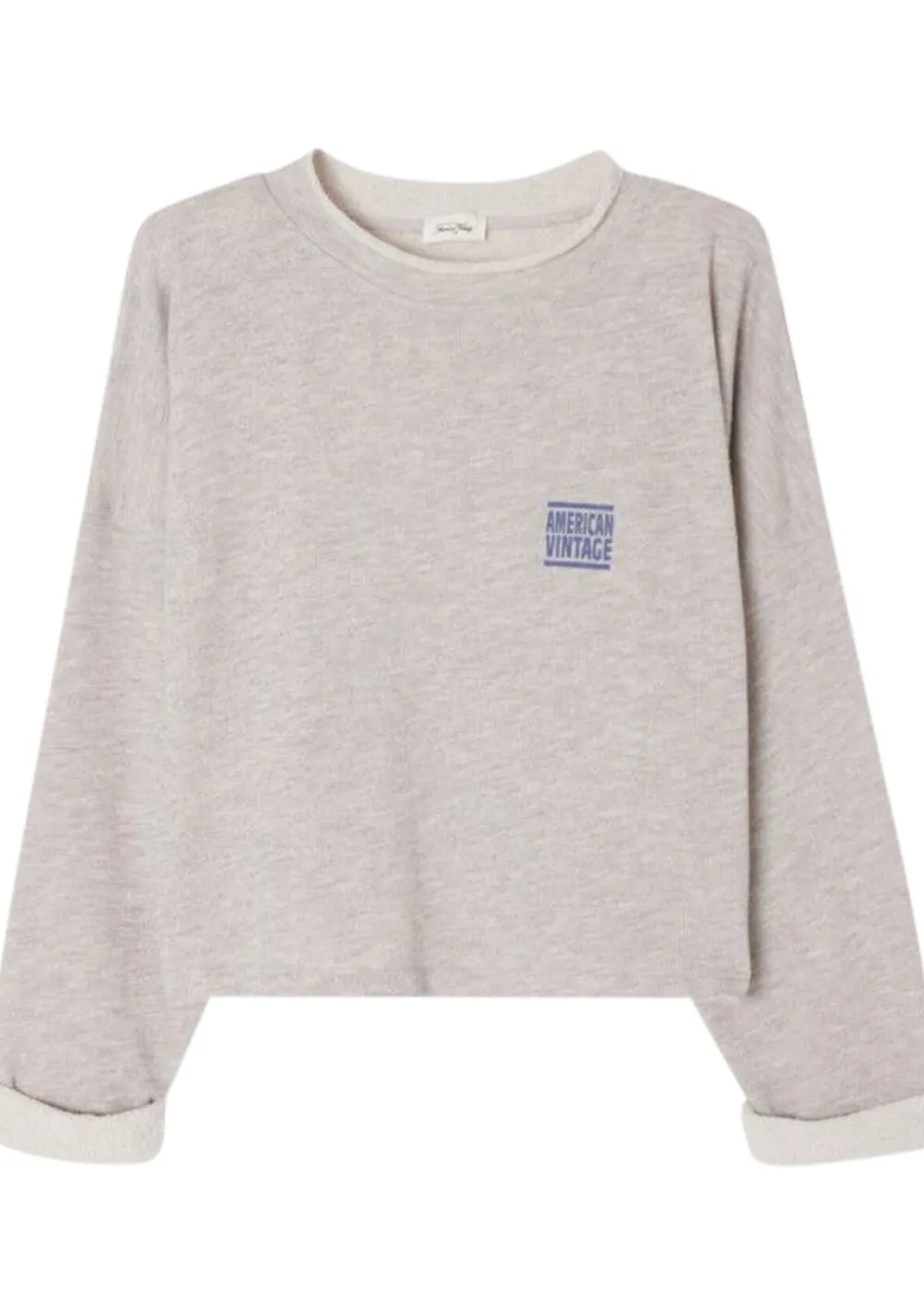 Sweaters|Truien>AMERICAN VINTAGE SWEATER Grijs