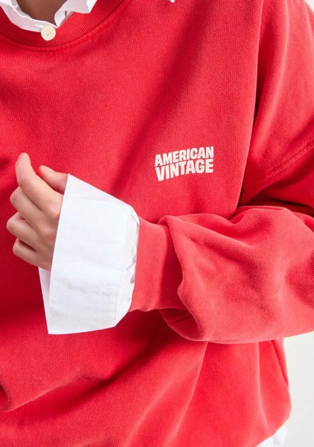 Sweaters|Truien>AMERICAN VINTAGE SWEATER Rood