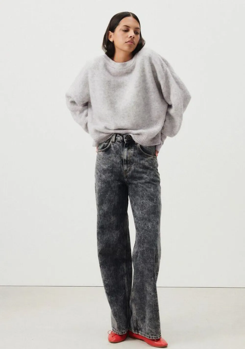 Truien>AMERICAN VINTAGE TRUI Grijs