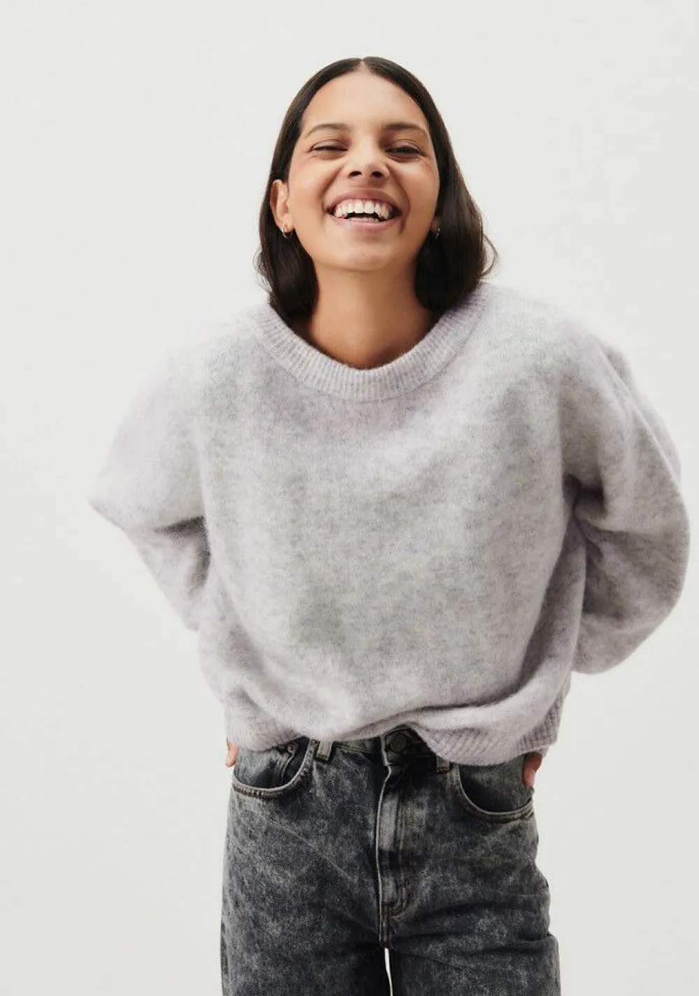 Truien>AMERICAN VINTAGE TRUI Grijs