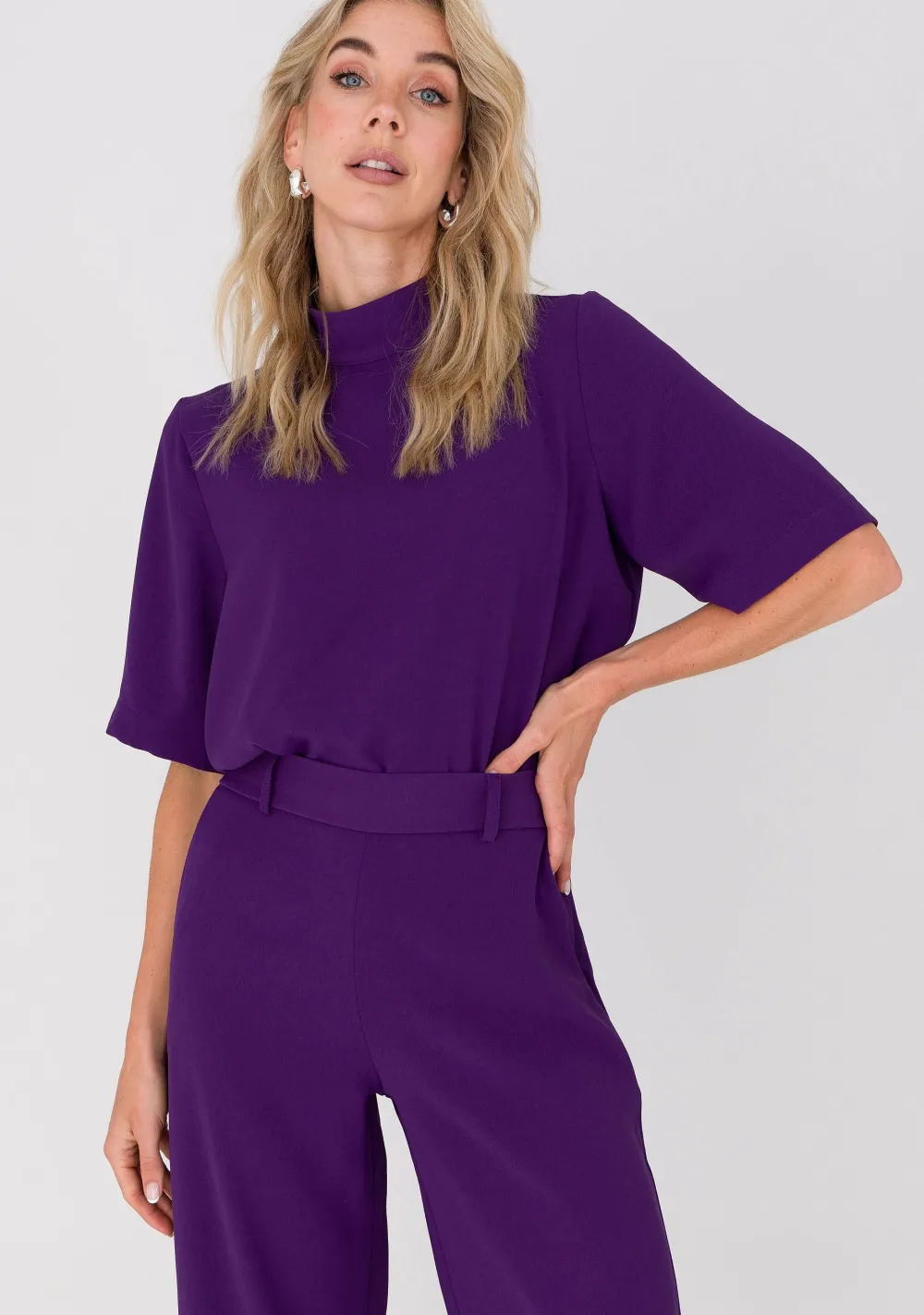 Blouses>ANNA VAN TOOR BLOUSE Paars