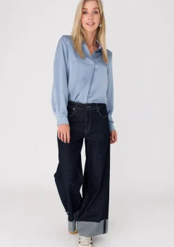 Blouses>ANNA VAN TOOR BLOUSE Blauw