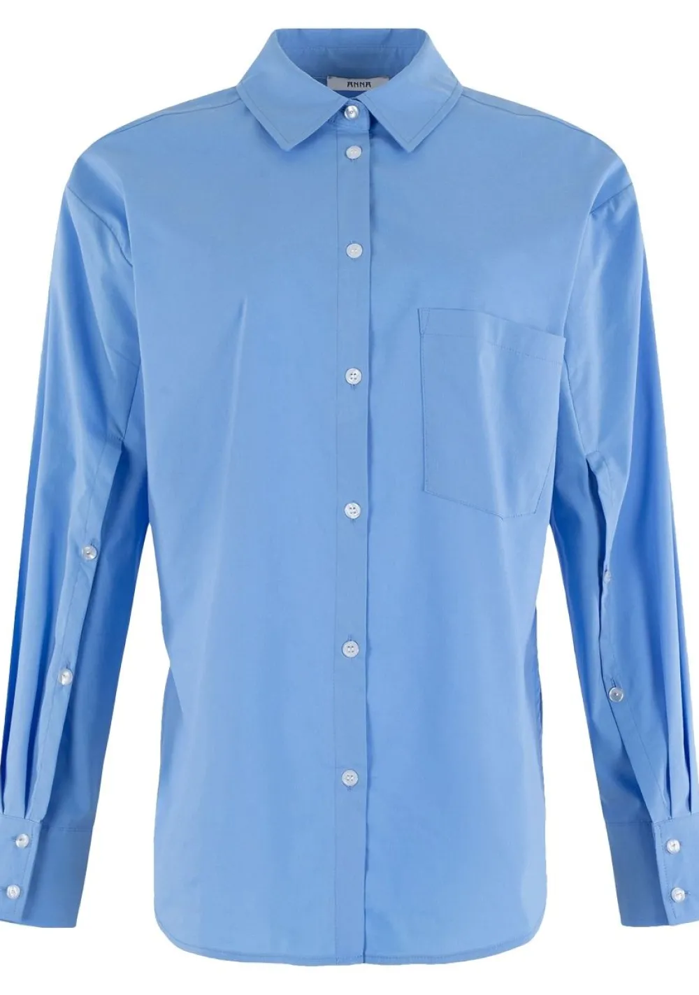 Blouses>ANNA VAN TOOR BLOUSE Blauw