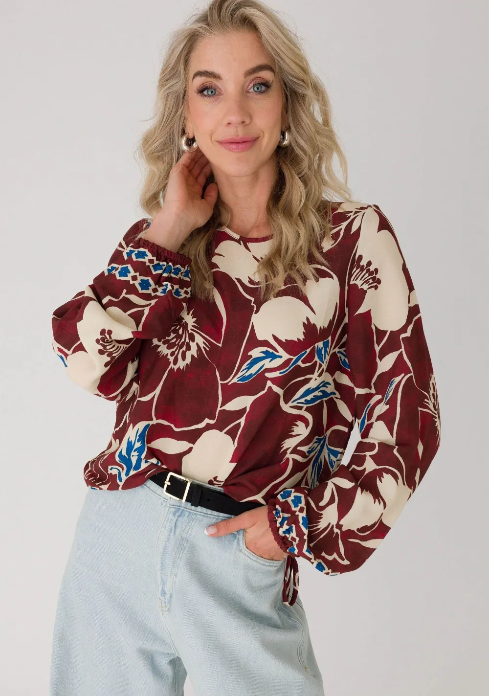 Blouses>ANNA VAN TOOR BLOUSE Rood