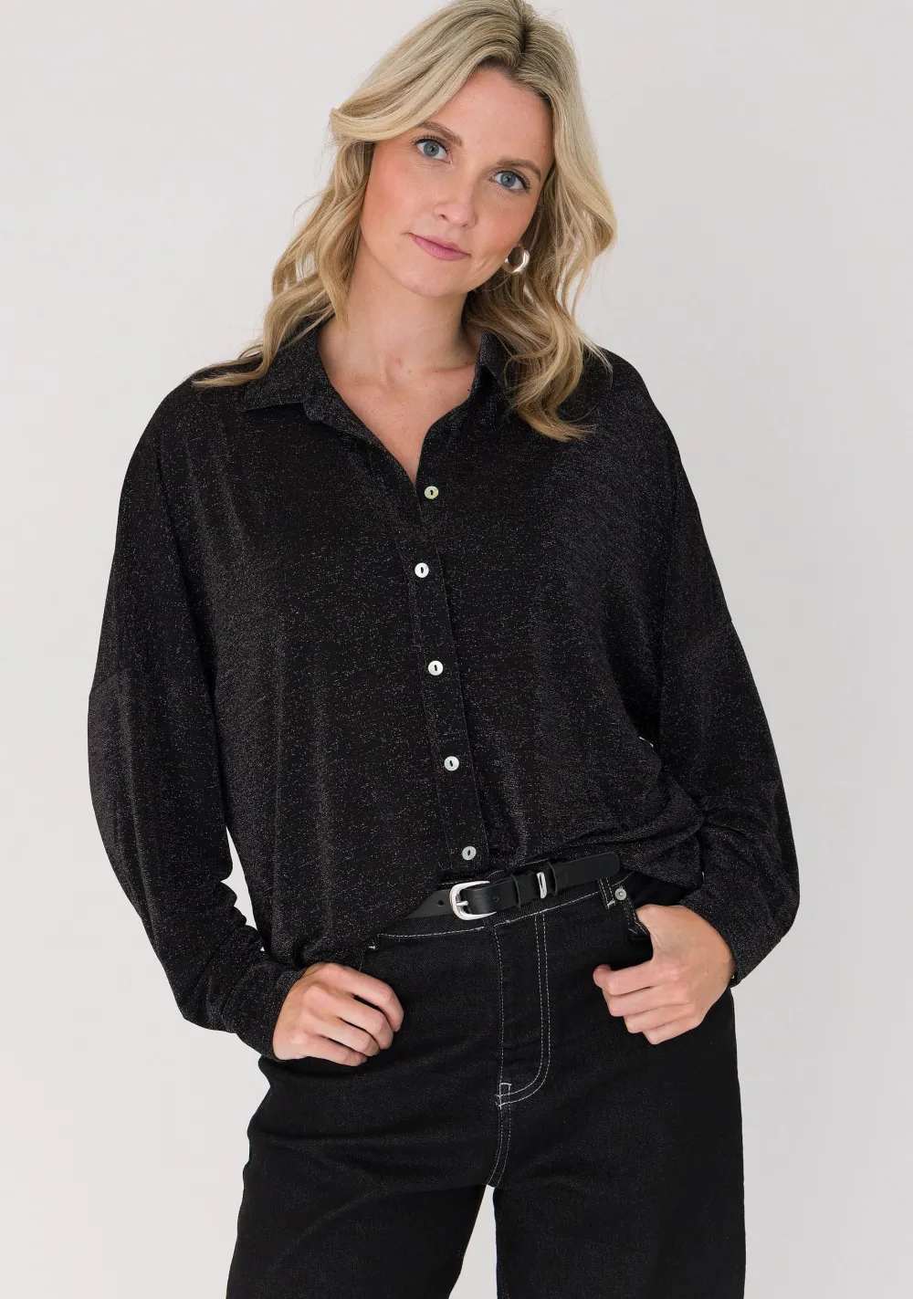 Blouses>ANNA VAN TOOR BLOUSE Zwart