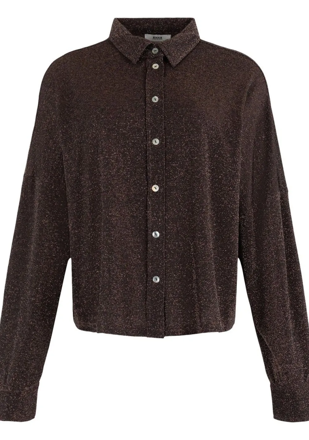 Blouses>ANNA VAN TOOR BLOUSE Bruin