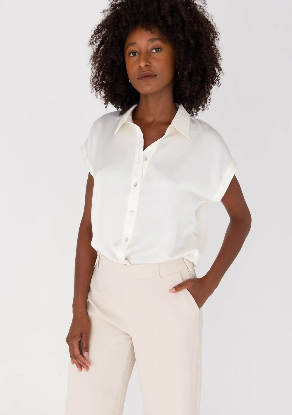 Blouses>ANNA VAN TOOR BLOUSE Off white