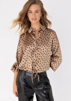 Blouses>ANNA VAN TOOR BLOUSE Bruin