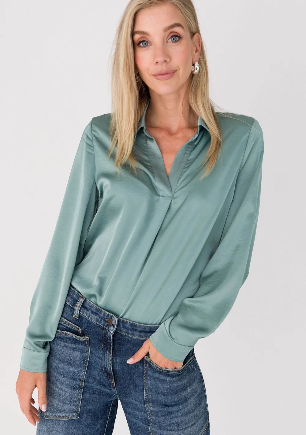 Blouses>ANNA VAN TOOR BLOUSE Groen
