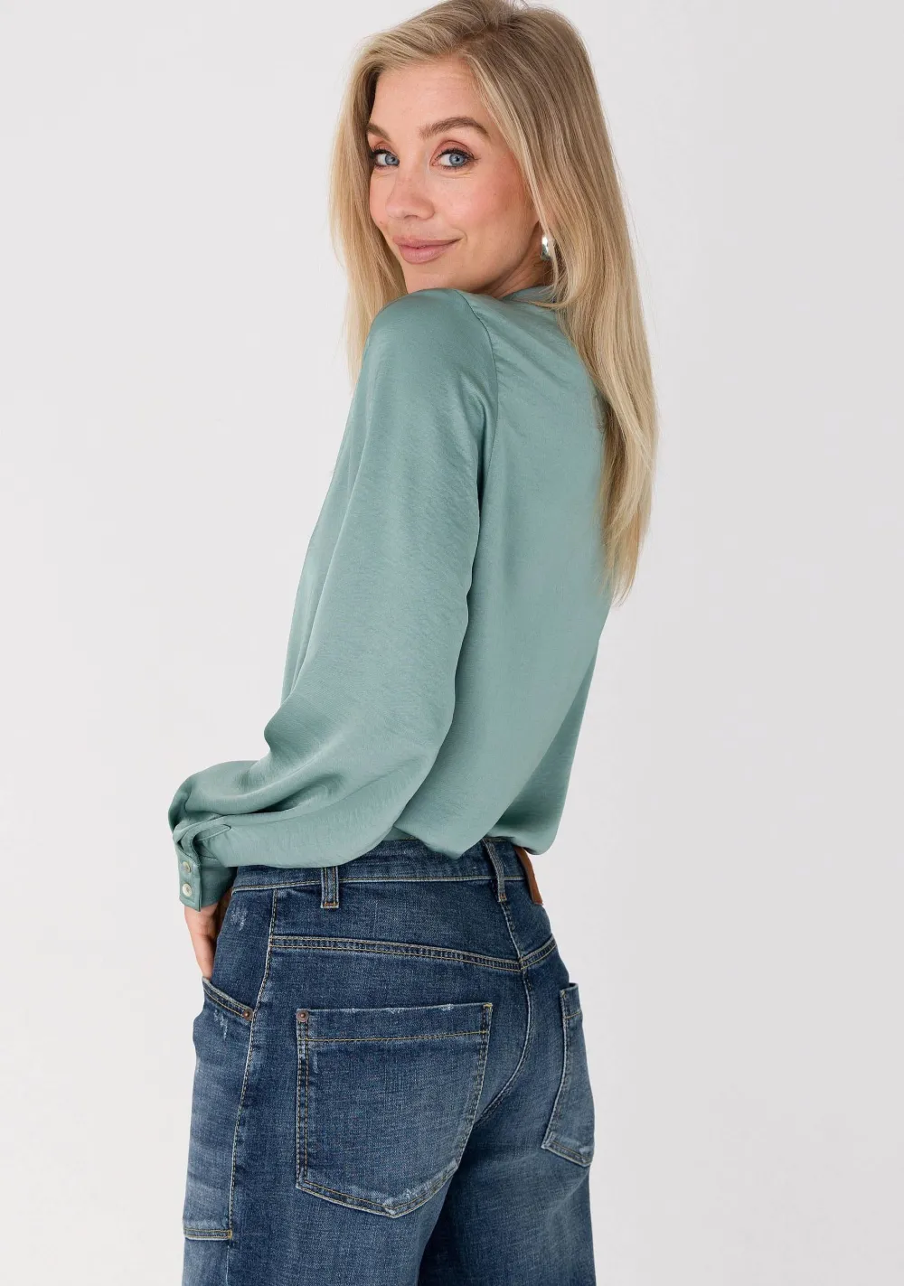Blouses>ANNA VAN TOOR BLOUSE Groen