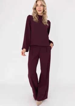 Pakken & Co-Ords|Blouses>ANNA VAN TOOR BLOUSE Paars