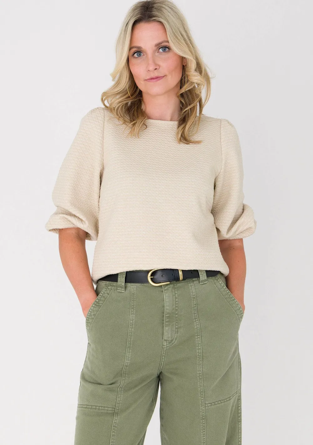 Truien|Sweaters>ANNA VAN TOOR SWEATER Beige