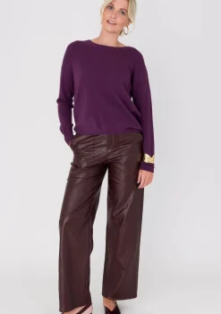 Truien>ANNA VAN TOOR TRUI Paars