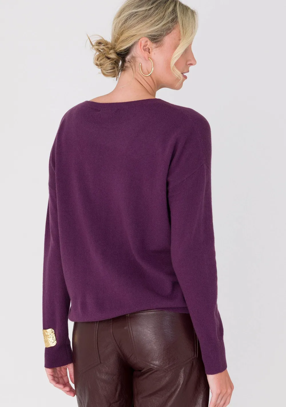 Truien>ANNA VAN TOOR TRUI Paars