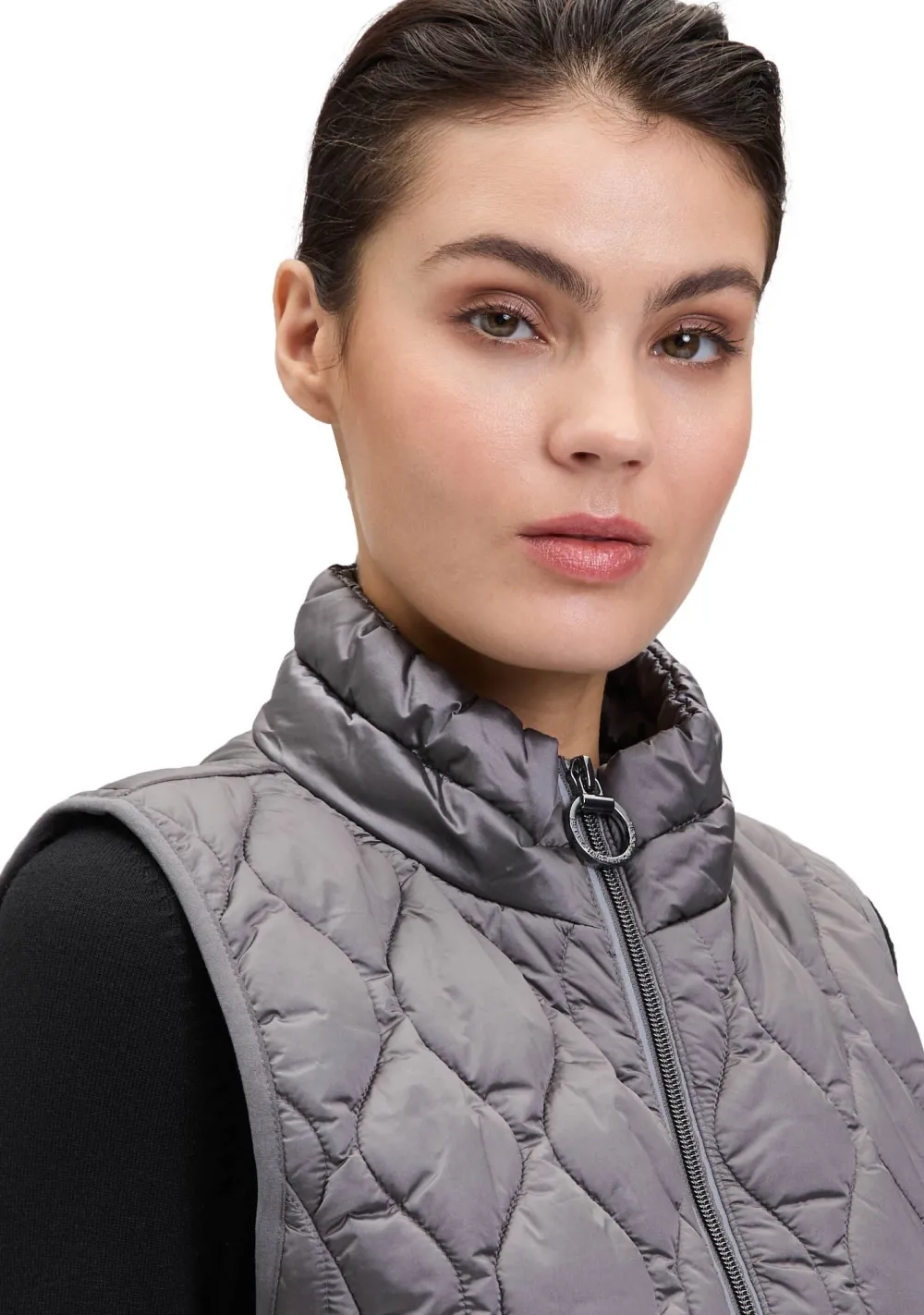Jassen>BETTY BARCLAY BODYWARMER Grijs