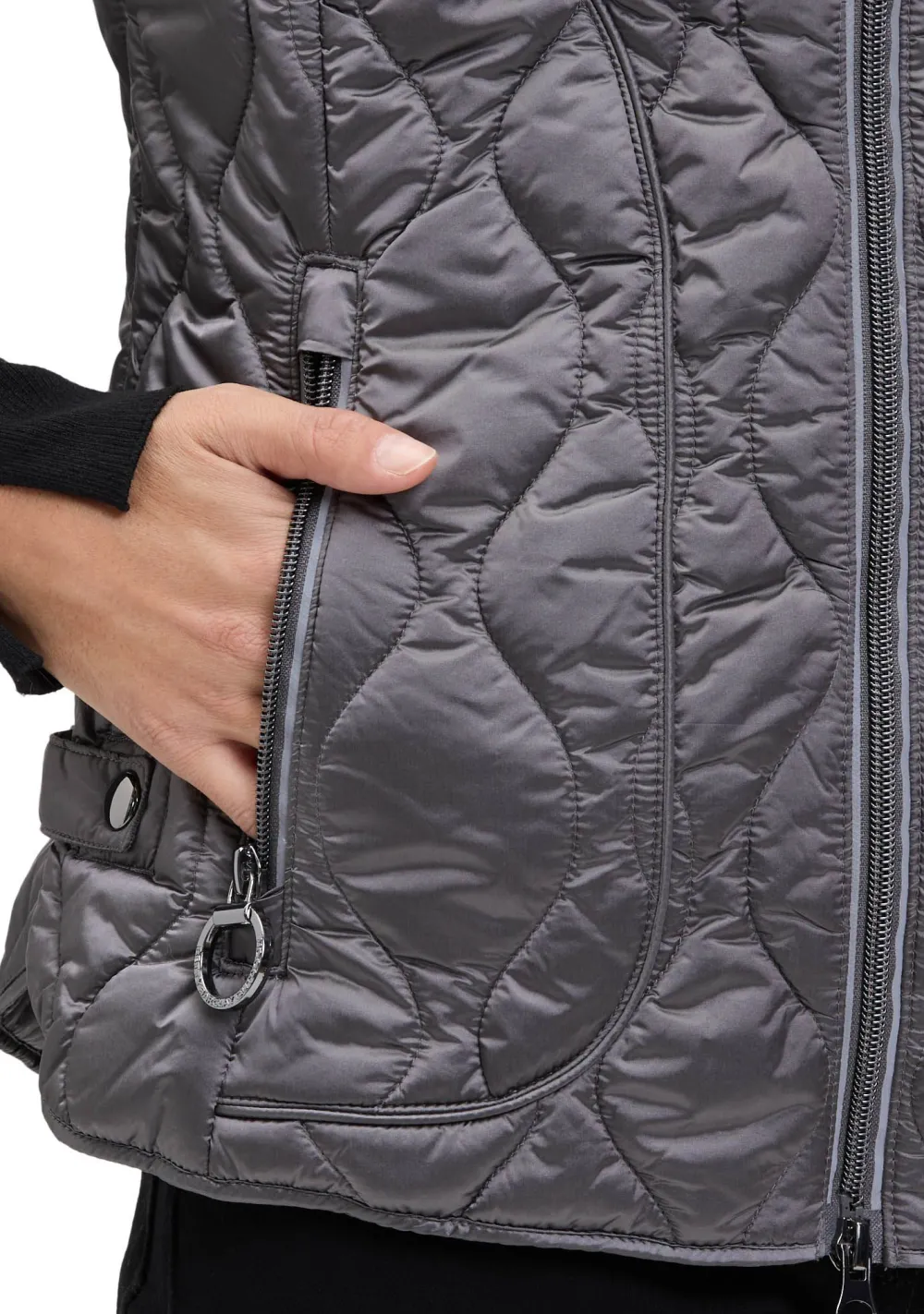 Jassen>BETTY BARCLAY BODYWARMER Grijs