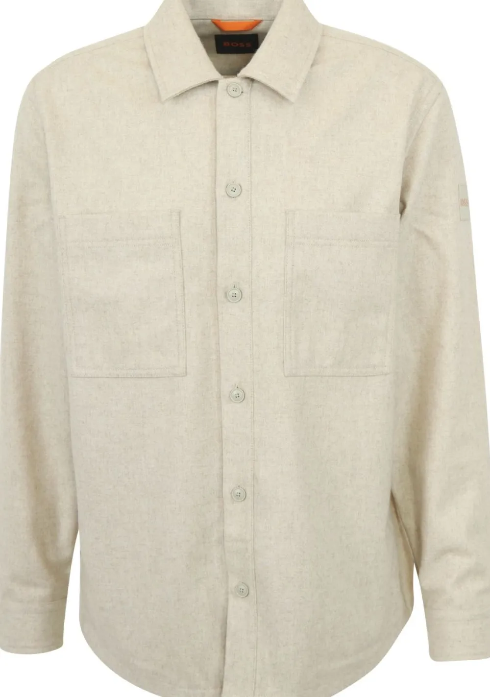 Overshirts>BOSS ORANGE OVERSHIRT Beige