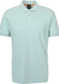 Polo's>BOSS ORANGE POLO Blauw