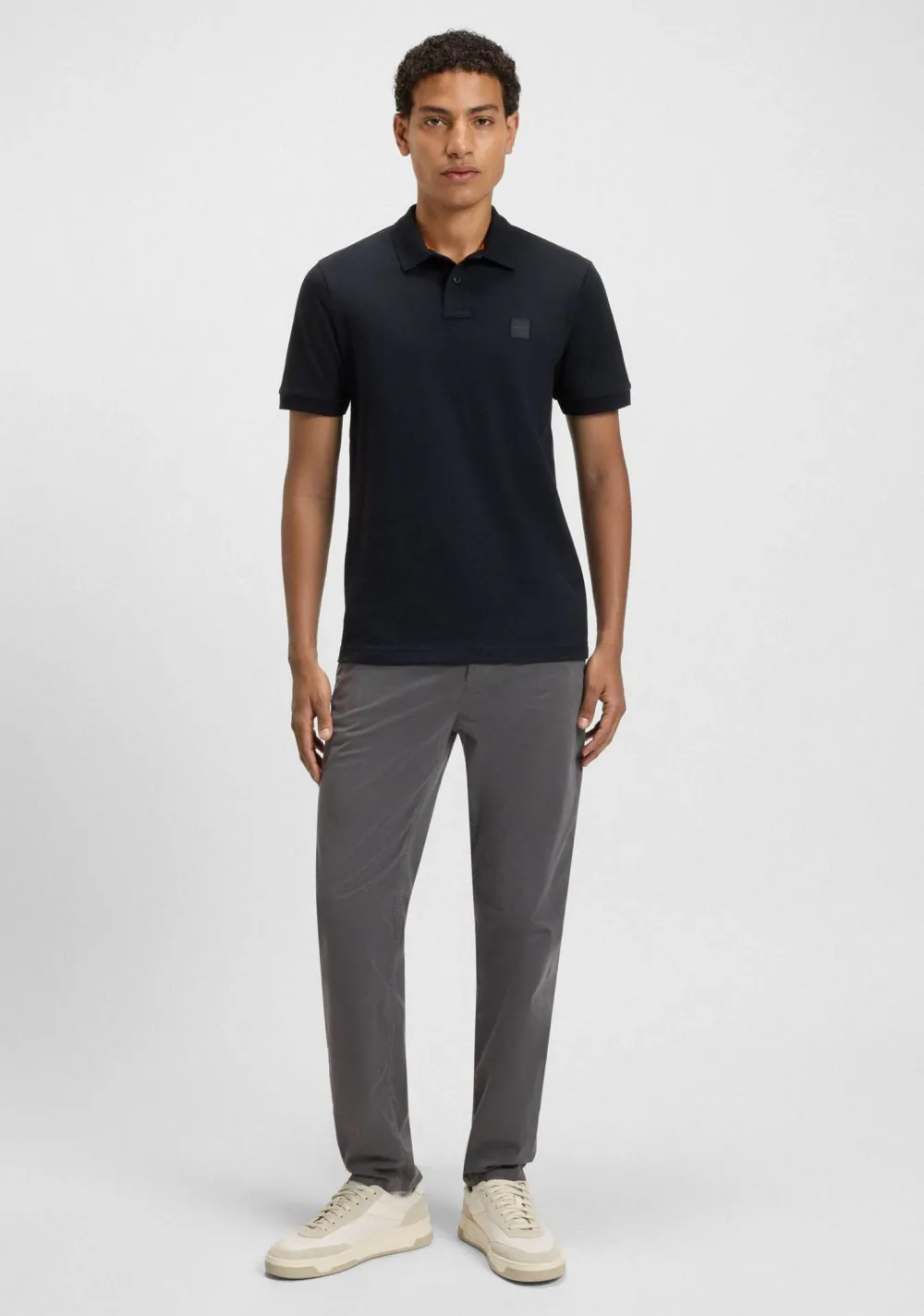 Polo's>BOSS ORANGE POLO Blauw