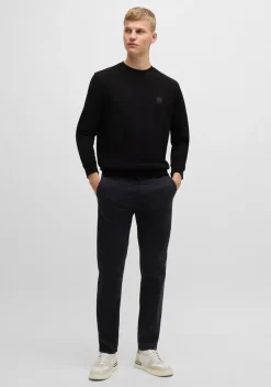 Truien>BOSS ORANGE SWEATER Zwart