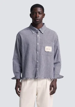 Overhemden>BRAMS FRUIT OVERHEMD Zwart