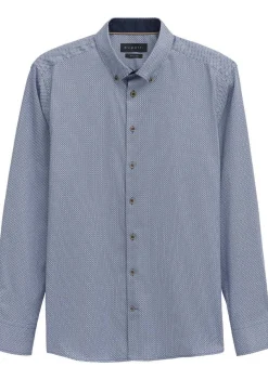Overhemden>BUGATTI OVERHEMD Blauw