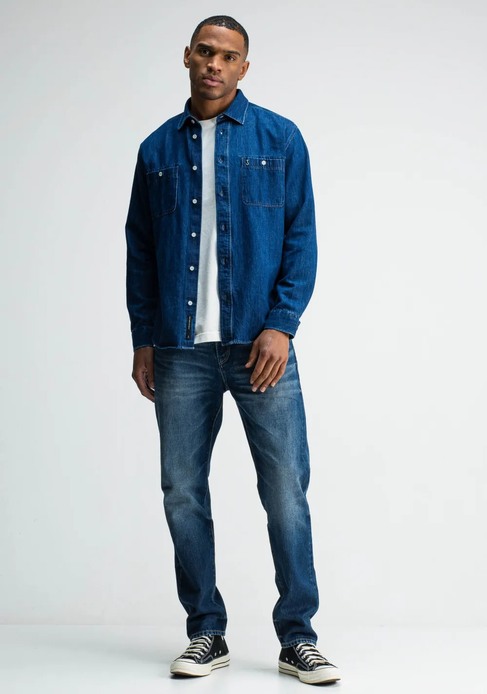 Overhemden>BUTCHER OF BLUE OVERHEMD Blauw