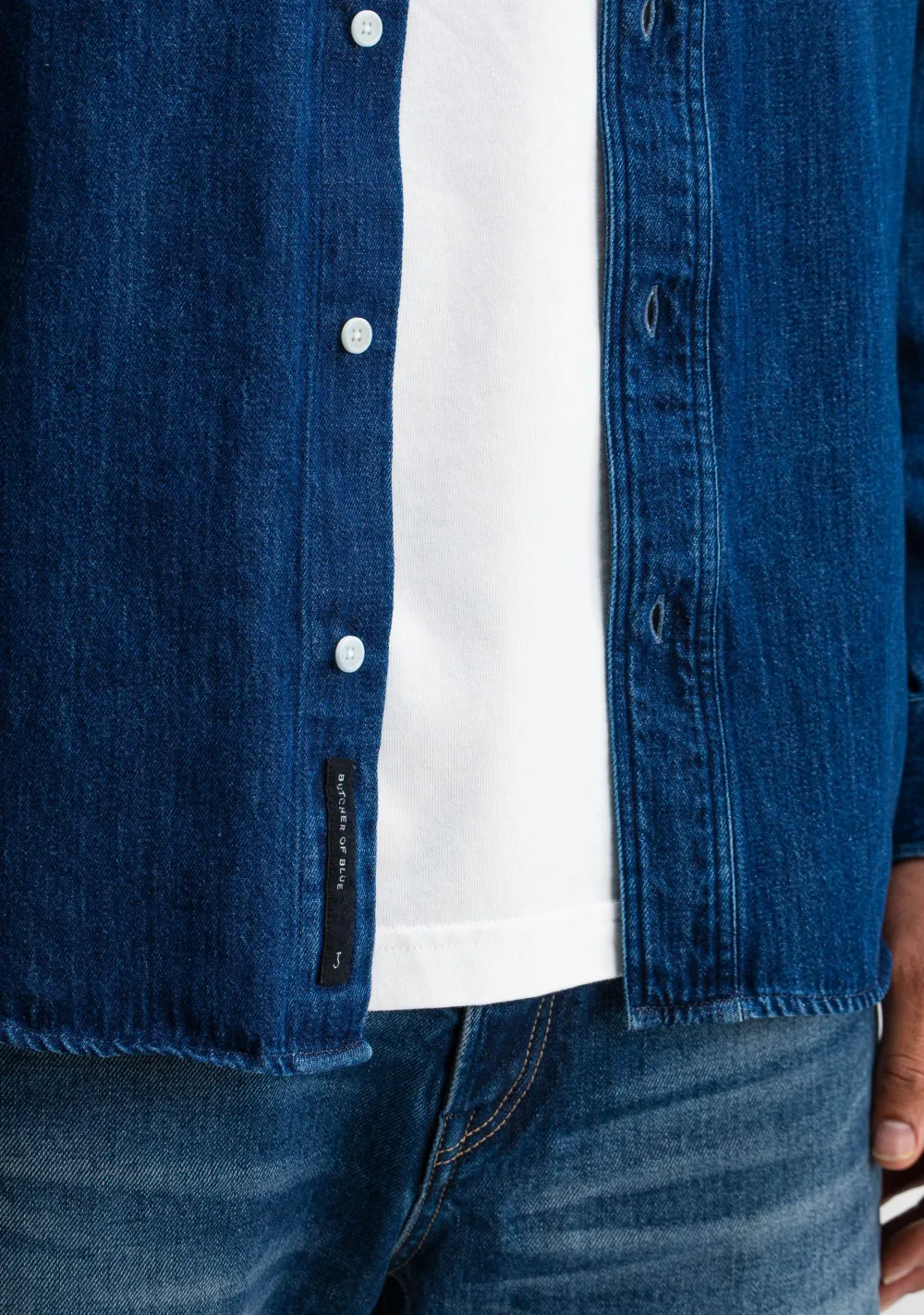 Overhemden>BUTCHER OF BLUE OVERHEMD Blauw