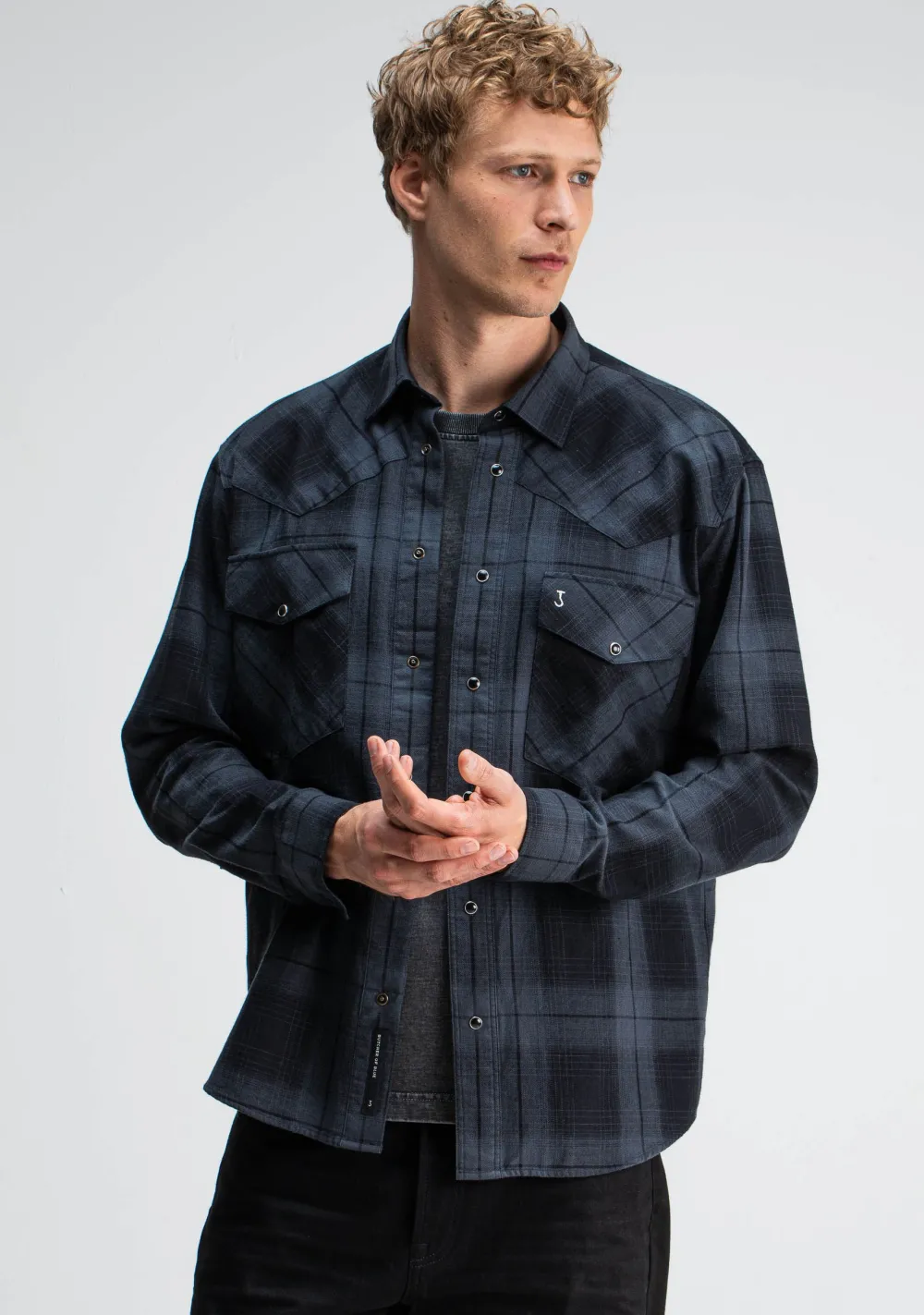 Overhemden>BUTCHER OF BLUE OVERHEMD Zwart