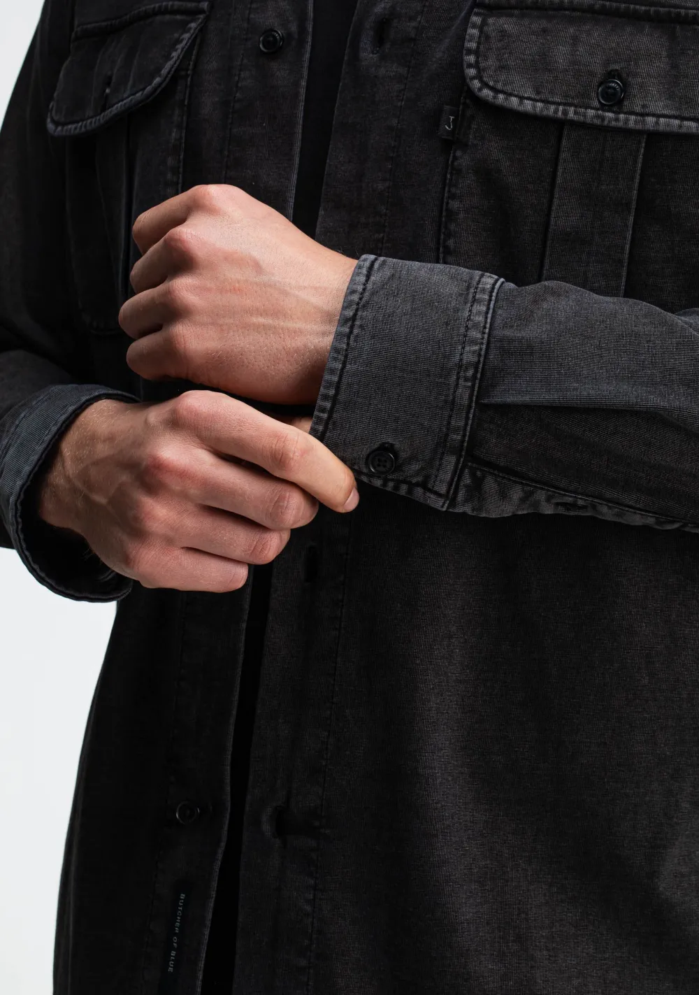 Overshirts>BUTCHER OF BLUE OVERSHIRT Zwart