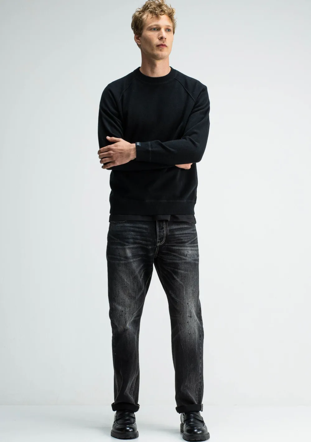 Truien>BUTCHER OF BLUE SWEATER Zwart