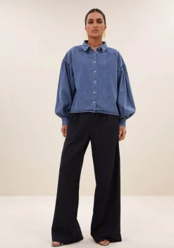 Blouses>BY-BAR BLOUSE Blauw