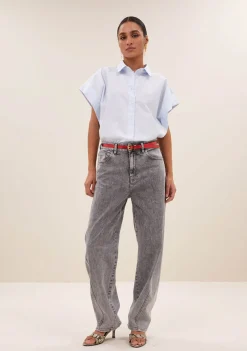 Blouses>BY-BAR BLOUSE Blauw