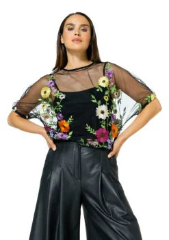 Blouses>CAROLINE BISS BLOUSE Zwart