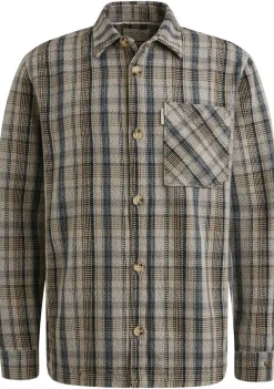 Overhemden>CAST IRON OVERHEMD Grijs