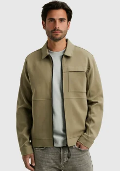 Overshirts>CAST IRON OVERSHIRT Beige