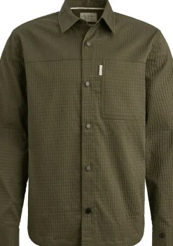 Overshirts>CAST IRON OVERSHIRT Groen