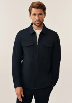 Overshirts>CAVALLARO OVERSHIRT Blauw