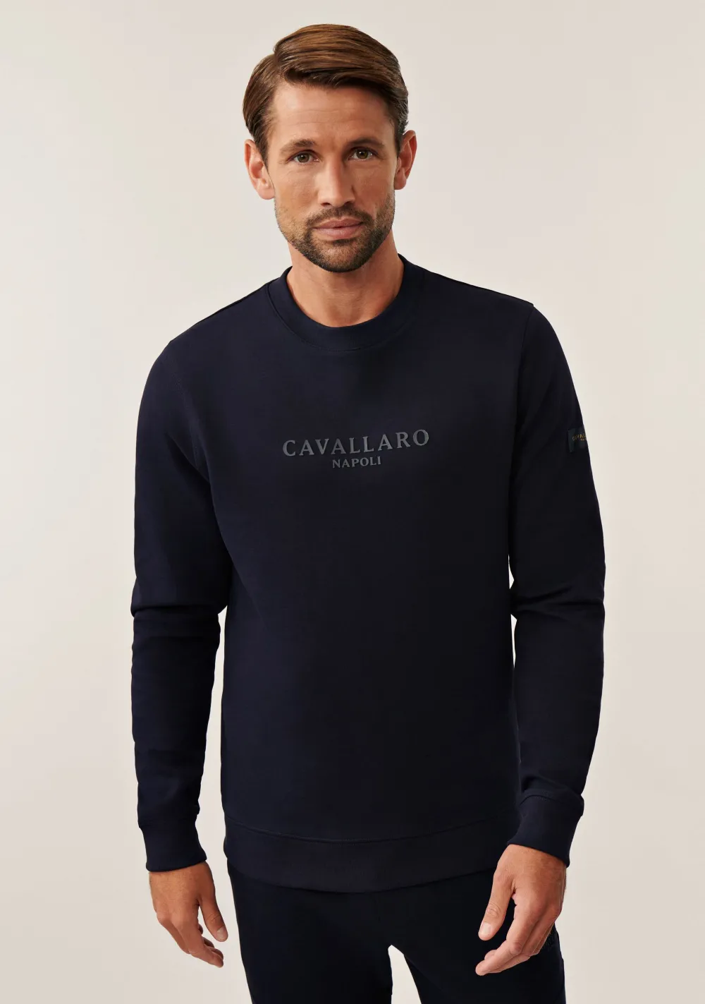 Truien>CAVALLARO SWEATER Blauw