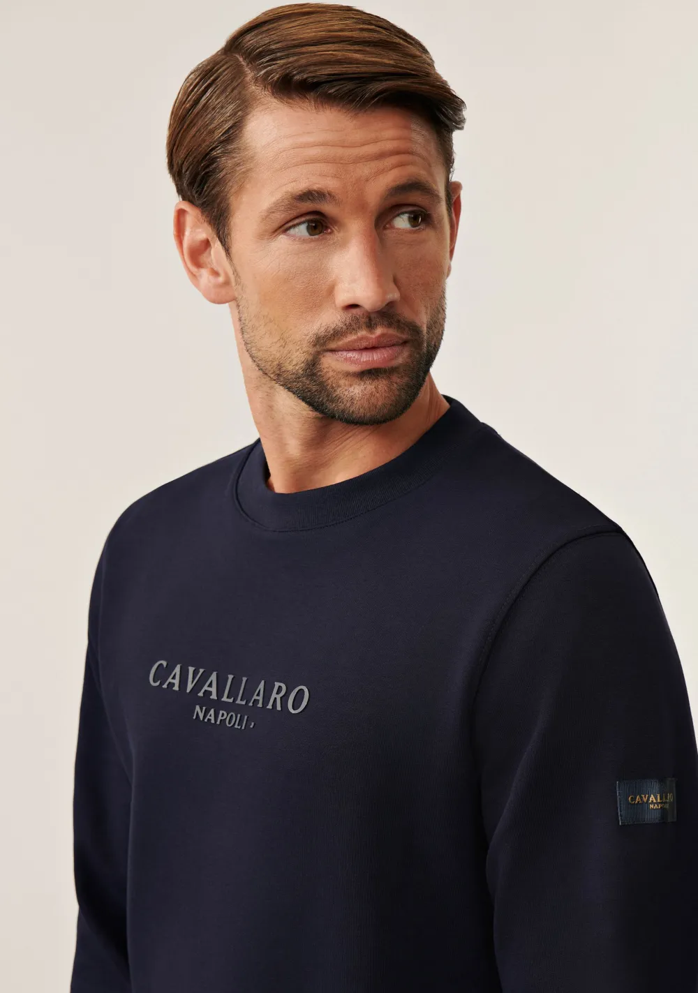 Truien>CAVALLARO SWEATER Blauw
