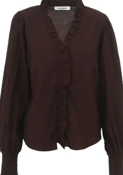 Blouses>CO'COUTURE BLOUSE Bruin