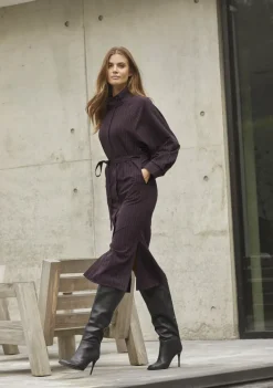 Jurken>CO'COUTURE JURK Bruin